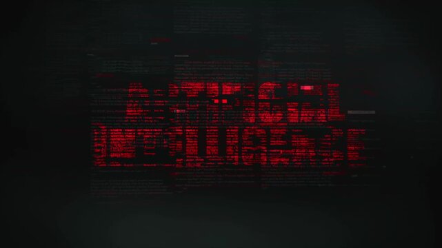Dynamic code review on dark screen with red highlights, '' AIRTIFICAL TECHNOLOGY '' Text Overlay Technology Concept, 