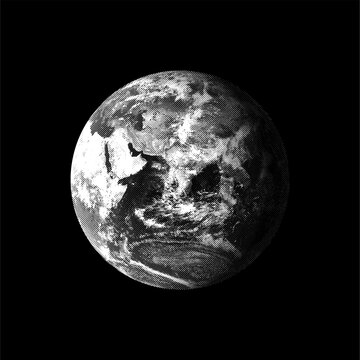 earth halftone abstract vecto...