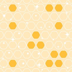 Honeycomb cartoon cute background.
