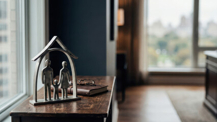 Family bonding in modern home term life insurance insights cozy living room warm atmosphere close-up view