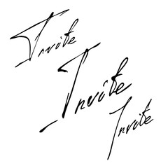Invite handwritten