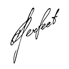 Perfect handwritten