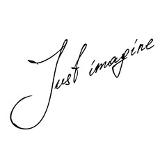 Just imagine handwritten