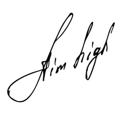 Aim high handwritten