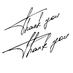 Thank you handwritten
