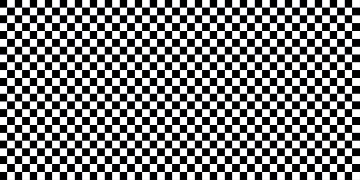 Checkered pattern. Banner seamless chessboard, checkerboard texture. black and white pattern. chessboard pattern