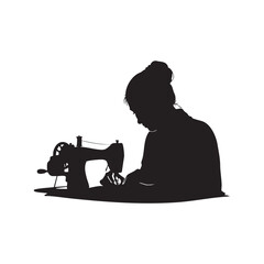 a_woman_is_sewing_on_a_sewing_machine_traced