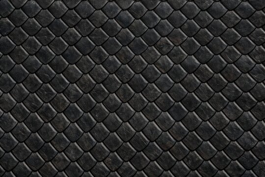 Black Mamba Snake Skin Scales Seamless Pattern. Snake skin texture isolated. Close-up snake scales. Reptile skin snake pattern texture. Detailed snake skin close-up. Snake design texture.