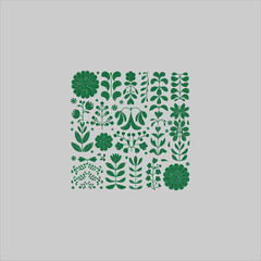 abstract background with green leaf