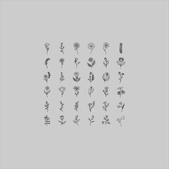 set of icons for web design bundle design.