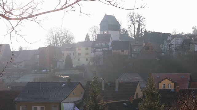 historic city stadtroda in thuringia germany 4k 25fps video