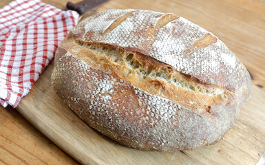 Homemade artisan bread