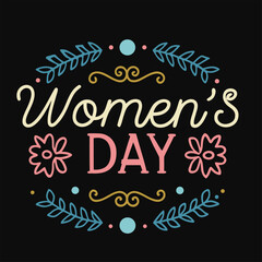 International Women's Day Celebration with Floral Decorations.