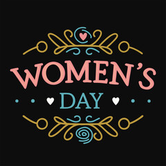 International Women's Day Celebration Design Element.
