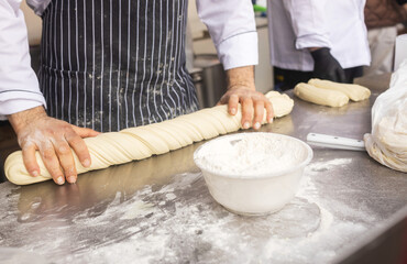 Traditional Chinese noodles at the fair. Lunar New Year parade, Asian community. Festive atmosphere, cultural diversity. Ideal for travel, culture, festival promotion and editorial design