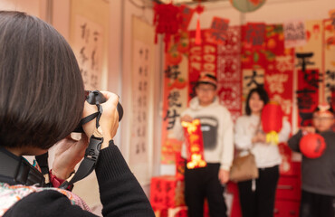 Lisbon, Portugal, 2025. Lunar New Year parade, celebrating the Asian community in Portugal. Festive atmosphere, cultural diversity. Ideal for travel, culture, festival promotion, and editorial design