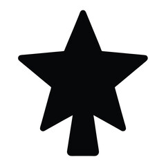 Fototapeta premium Stylized star figure with distinct and unique elements set against white space