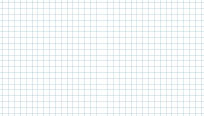 A clean, seamless pattern of a white graph paper with light blue grid lines. Ideal for educational backgrounds, technical drawings, architectural plans, or a simple, modern abstract texture.