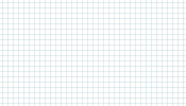A clean, seamless pattern of a white graph paper with light blue grid lines. Ideal for educational backgrounds, technical drawings, architectural plans, or a simple, modern abstract texture.