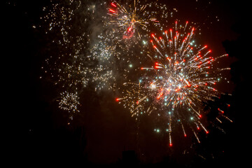 fireworks and firecrackers at the end of last year