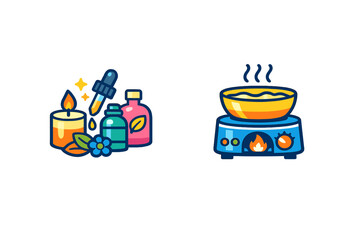 Creating natural products with oils, candles, and heating techniques in a workshop setting to improve well-being and enjoyment