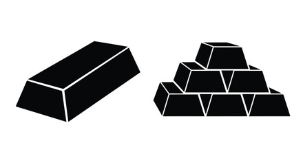 Black gold bars depicted in a minimalist stark silhouette © Taylor