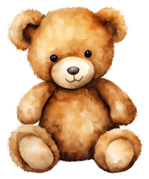 Teddy bear fluffy bread food toy.