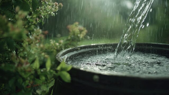 Rainwater Harvesting in a Barrel