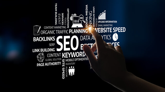 Explore strategic insights for enhancing website traffic and SEO through data analytics and effective marketing techniques illustrated with engaging visual elements. Tessel