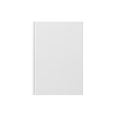 Fototapeta premium Blank white notebook cover isolated on transparent background