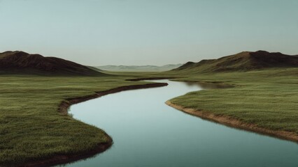 Tranquil River Landscape