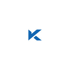 Letter K logo icon flat vector design