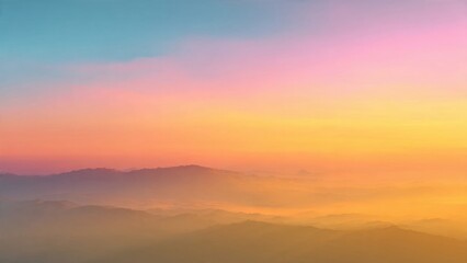 Obraz premium Golden Hour Mountain Landscape