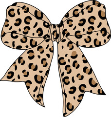Coquette Bow Leopard svg, Valentine Gift svg, Cheetah Coquette Bow svg © Joe