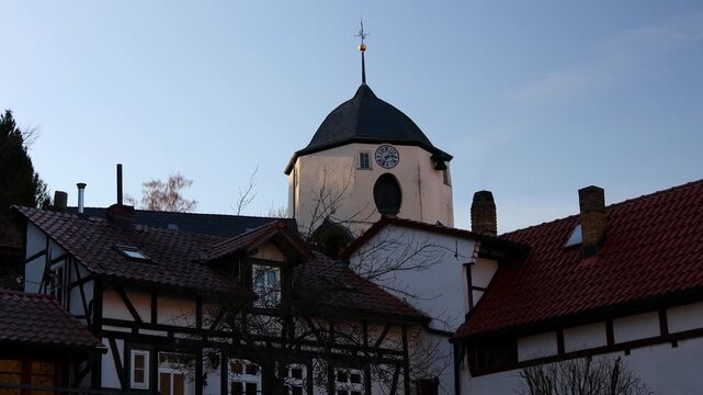 historic city ruhla in thuringia germany 4k 25fps video