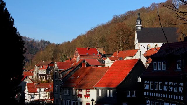 historic city ruhla in thuringia germany 4k 25fps video