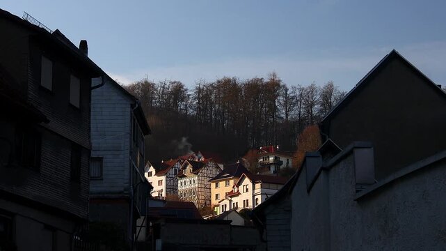 historic city ruhla in thuringia germany 4k 25fps video