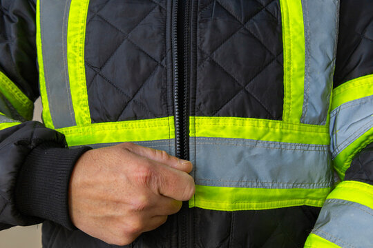 Reflective Safety Jacket Sleeve Detail