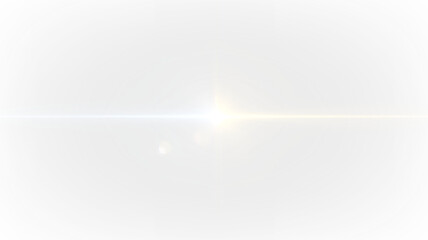 Bright light streak on a transparent background showing colors and shapes for art or design use