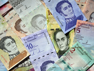 current banknotes from the Republic of Venezuela