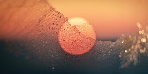 Sunset reflections on water