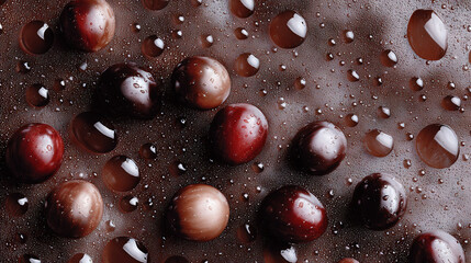 Water Droplets on Wet Surface