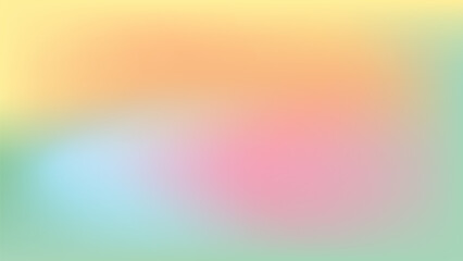 Obraz premium Soft pastel gradient with rainbow hues blending smoothly in an abstract background. Suitable for seasonal visuals, banners, greeting cards, web design, posters, and print materials.