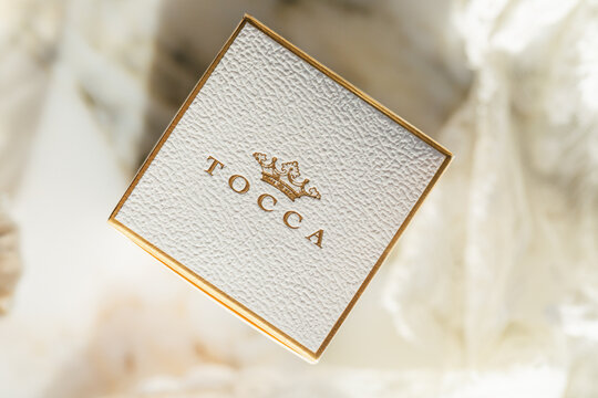 top of Tocca perfume box
