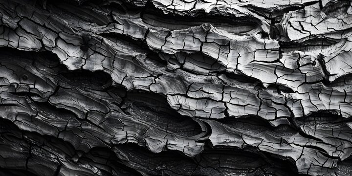 Image of dramatic monochrome capture highlighting rough groove subtle organic flow across ash tree bark surface plain neutral background raw DSLR photo natural daylight lifelike sharp detail unedited