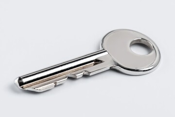 Hardware Security Key on White Background Showing Sharp Details in High Resolution