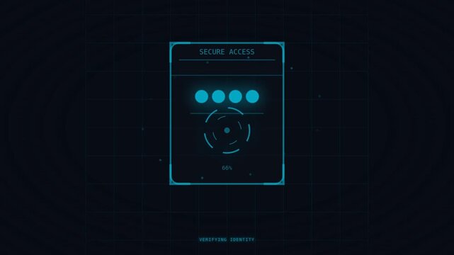 Access Denied Authentication Failure Animation with Security Lockout