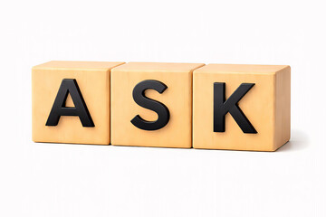 ASKコンセプト 木製ブロックで表現する質問と回答