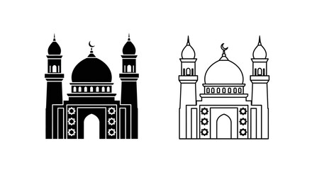 Obraz premium Islamic mosque architecture islamic symbols