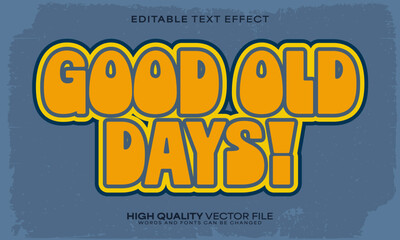 Obraz premium Retro vintage text effect, editable text effect and 80s 3d font style bold shadow neon poster design